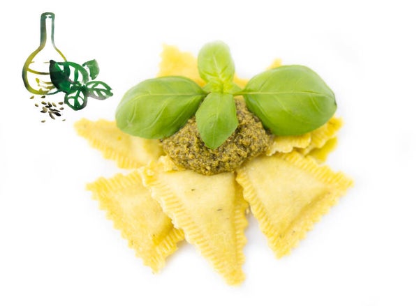 Triangoli mit Basilikumpesto-Füllung, 500 g frische Pasta