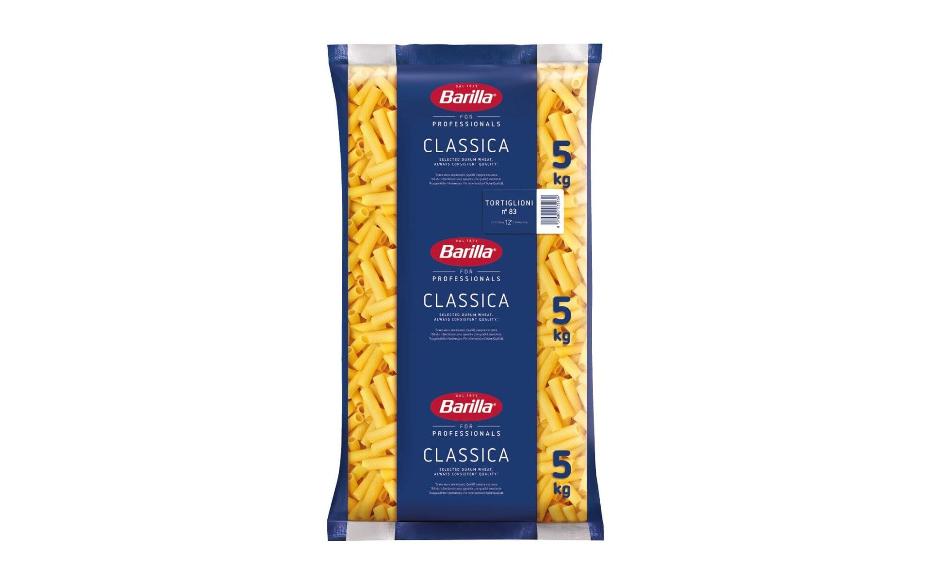 BARILLA Tortiglioni No. 83 Beutel 5 kg