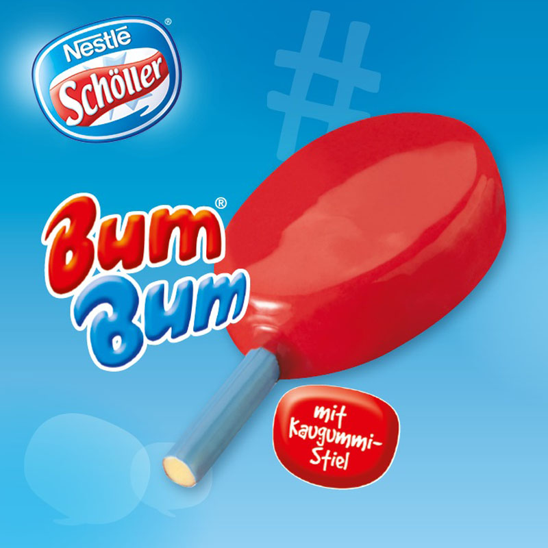 SCHÖLLER Bum Bum Erdbeer am Stiel