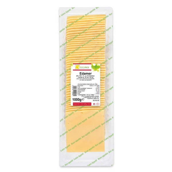 FRISCHPACK Edamer in Scheiben 40 % 1 kg