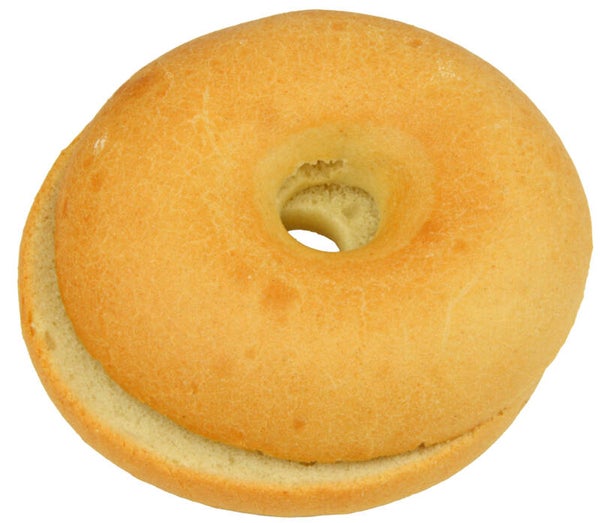 Bagel natur, geschnitten