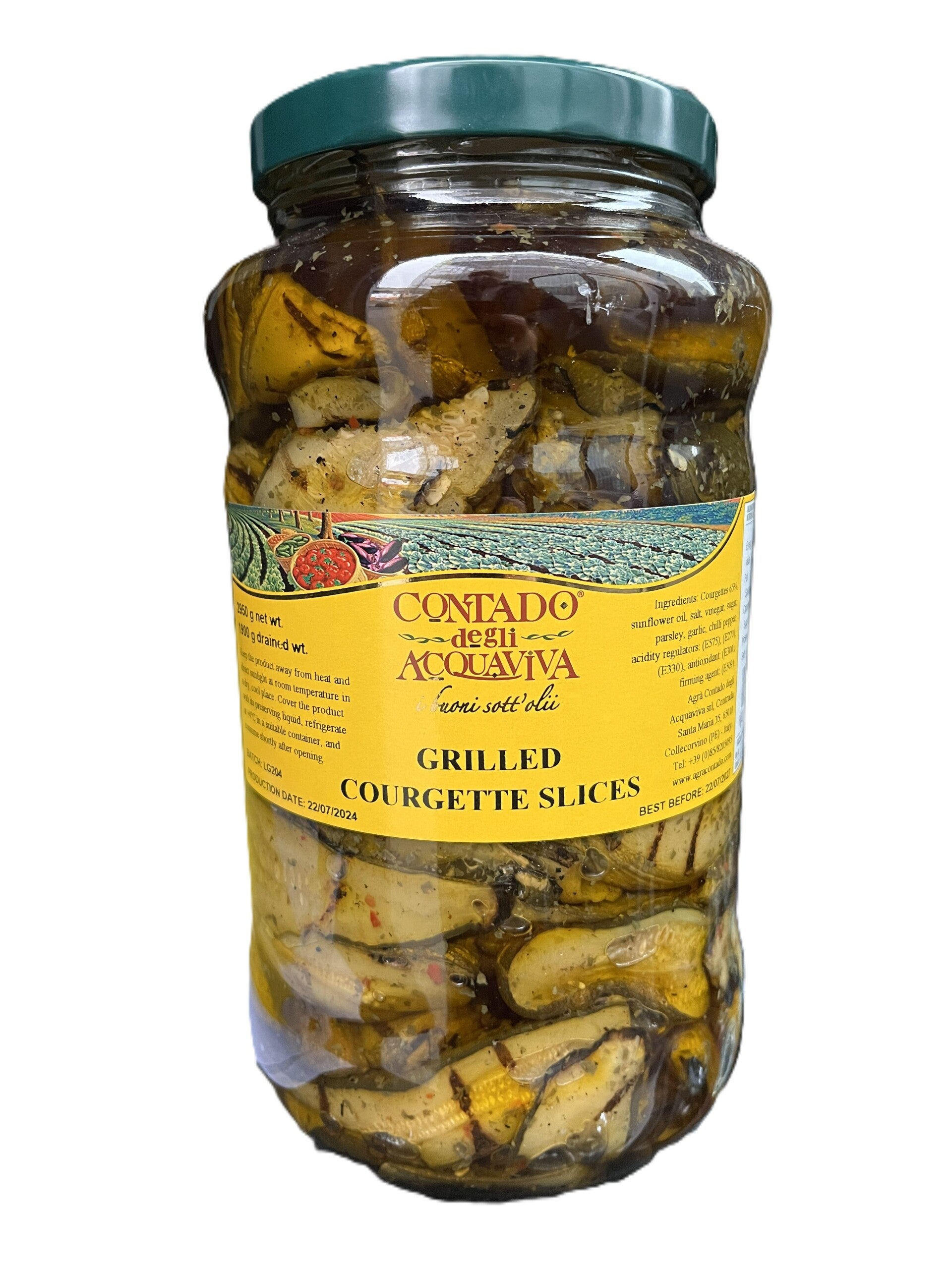 Gegrillte Zucchini Filets in Öl 3.1 ml Glas