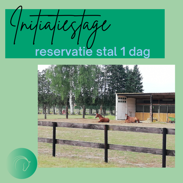 Reservatie stal zondag 9 juni 2024