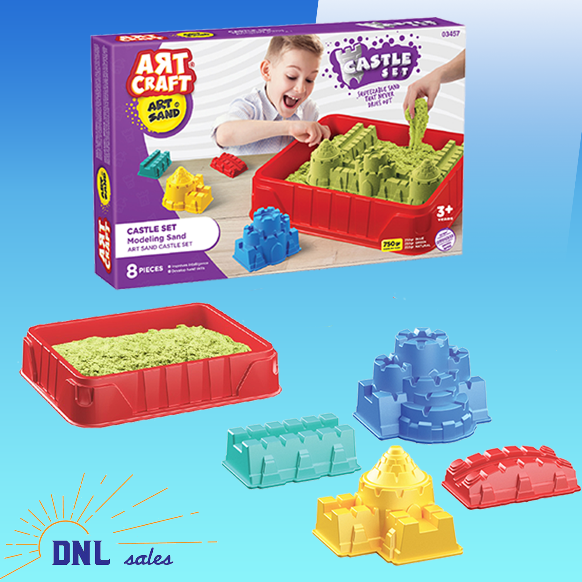 Art Craft Castle Set- Magisch Zand - Kasteel Set 750gr