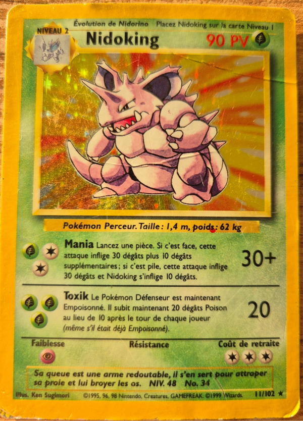 Nidoking Base holo FR