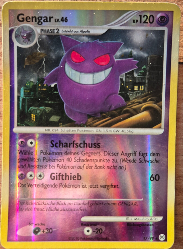 Gengar Arceus Reverse holo DE