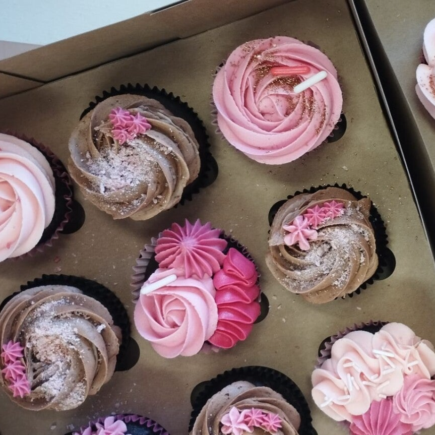 Pretty in pink cupcakes