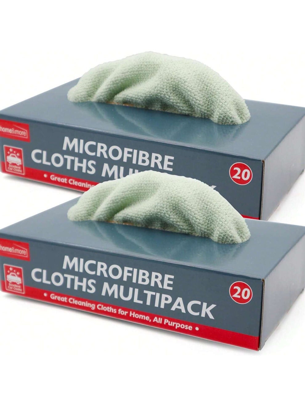 20pk of microfibre cloths in a pull box