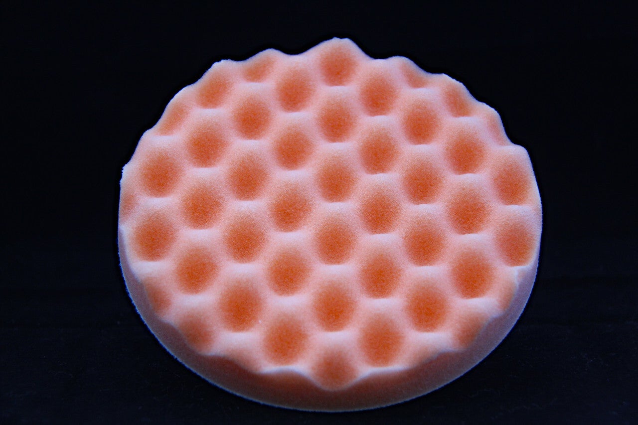 Orange waffle polishing pad 150mm