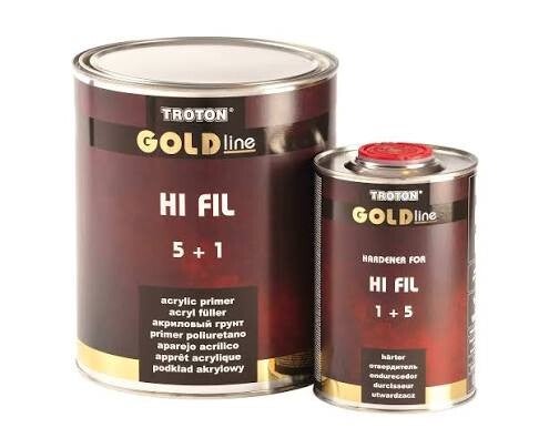 Troton goldline high build primer kit 5ltr
