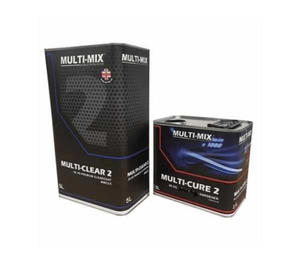 Multi mix 2 clearcoat kit 7.5ltr with air dry hardener