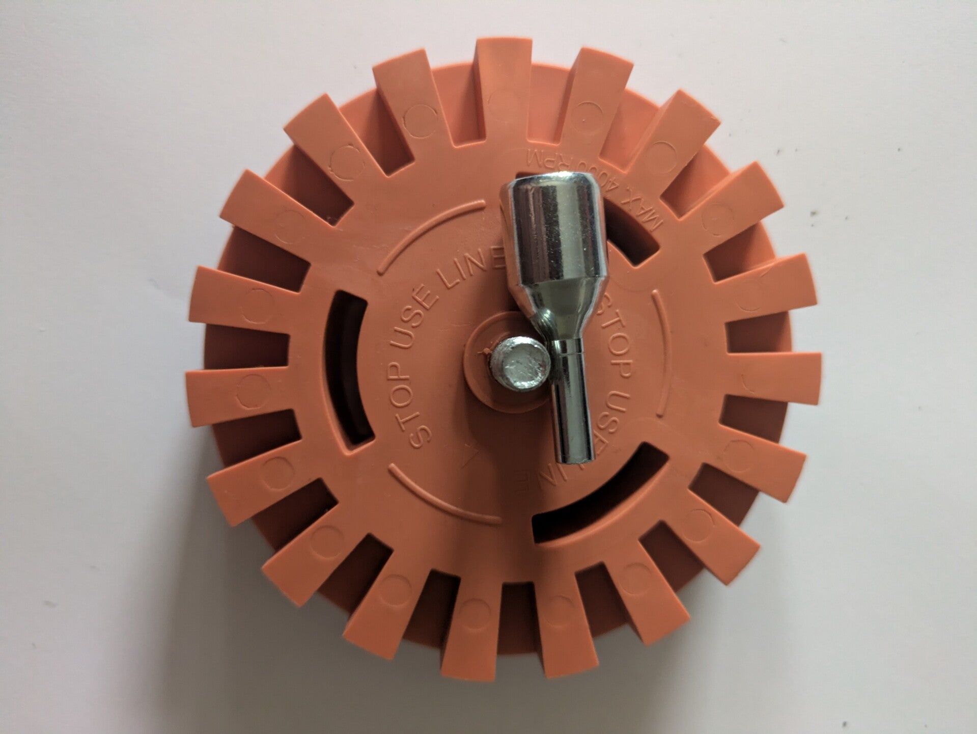 Toffee wheel stripe removal wheel