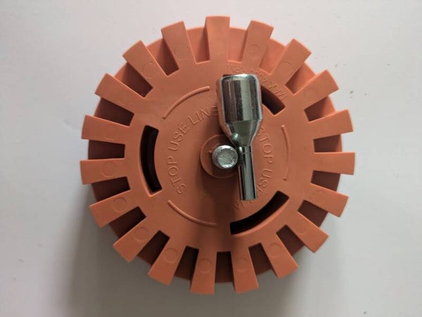 Toffee wheel stripe removal wheel