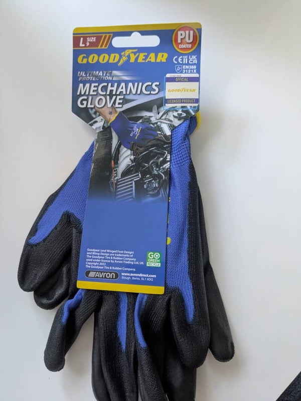 Goodyear PU coated workshop gloves large