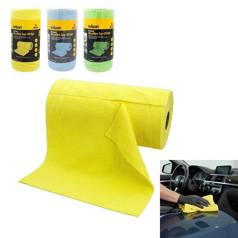 Tear off microfibre cloths 50 pieces