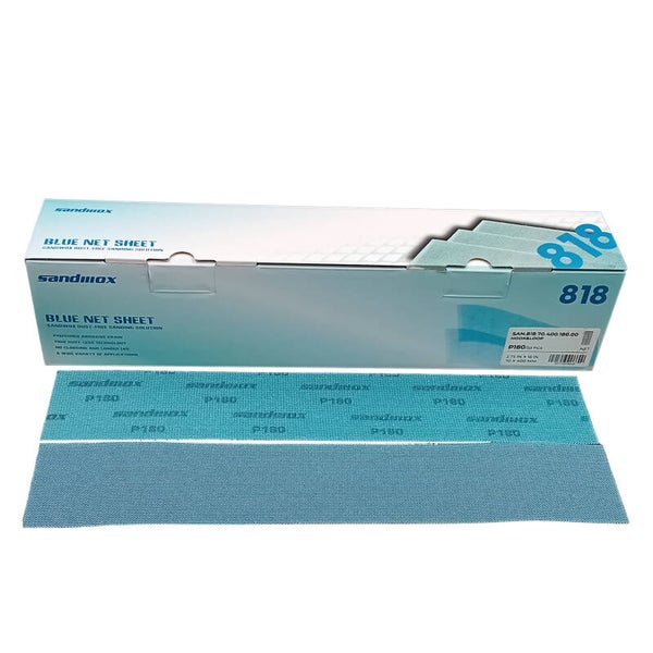 Abrasive 420mm long sanding strips abranet mesh