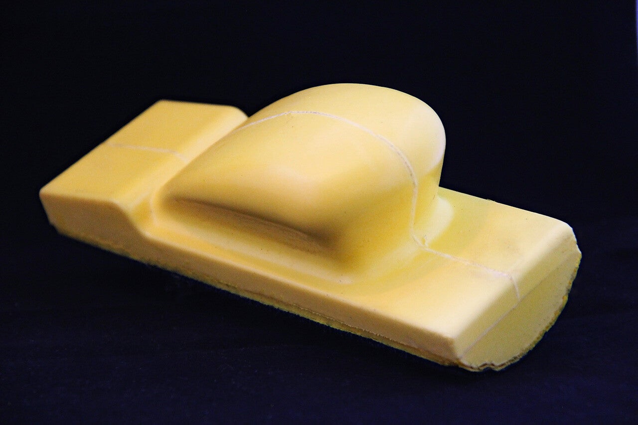 70 x 198 sanding block curved