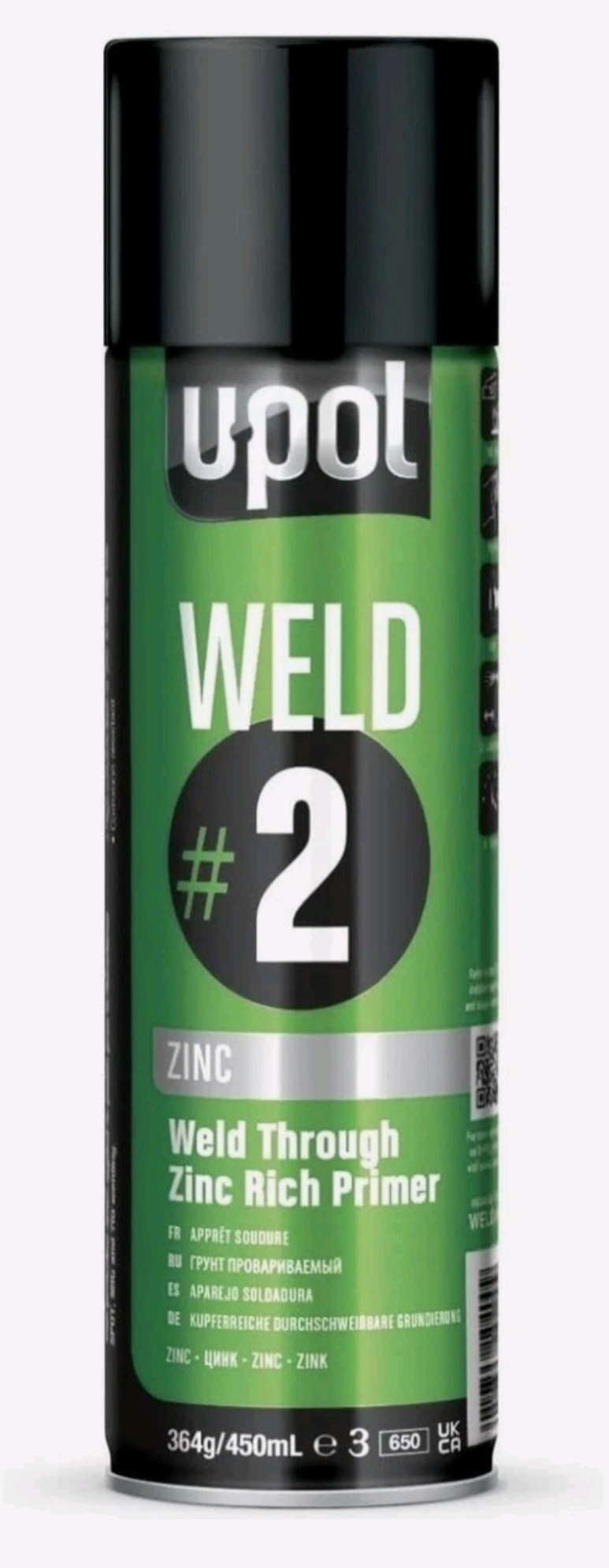 Upol weld primer aerosol zinc