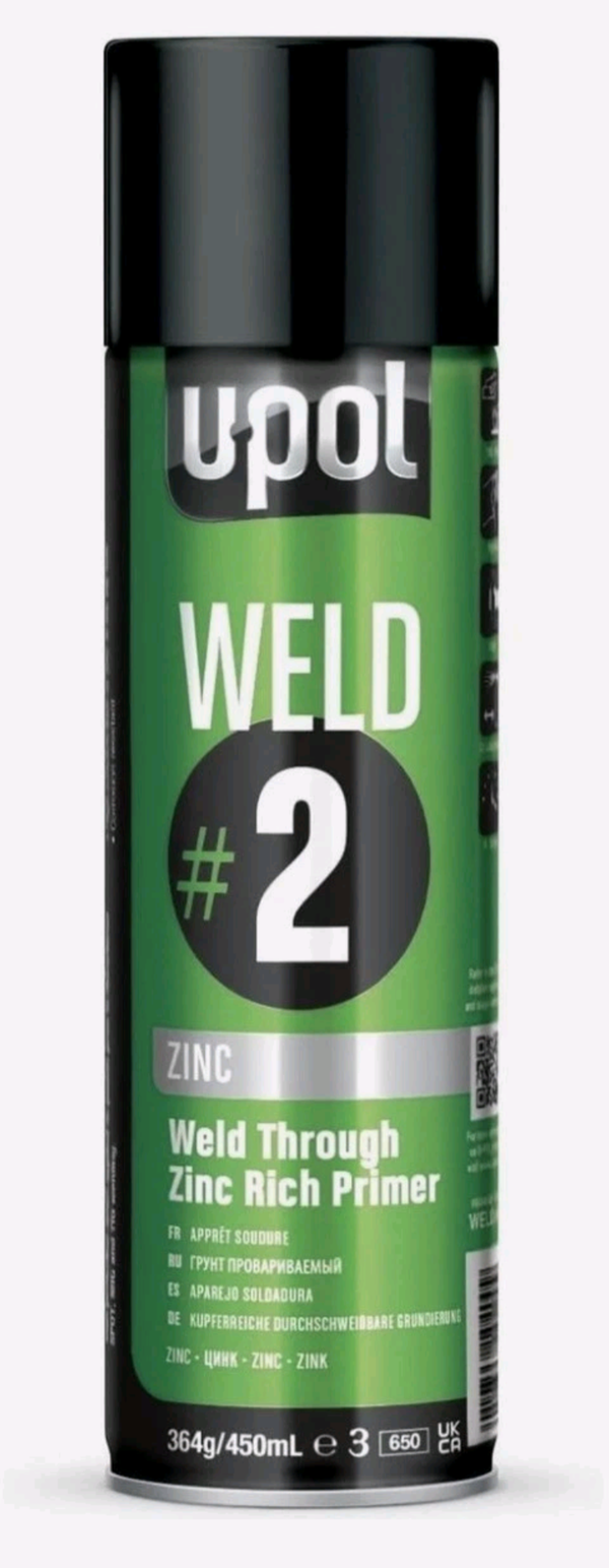 Upol weld primer aerosol zinc