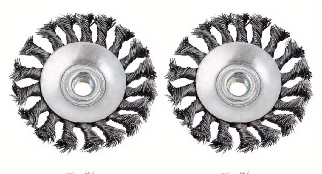 M14 wire wheel brush twisted metal for 115 grinder