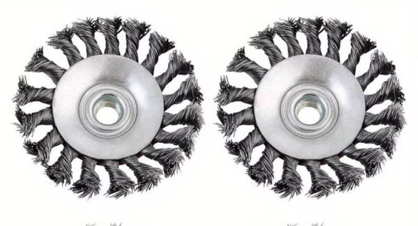 M14 wire wheel brush twisted metal for 115 grinder