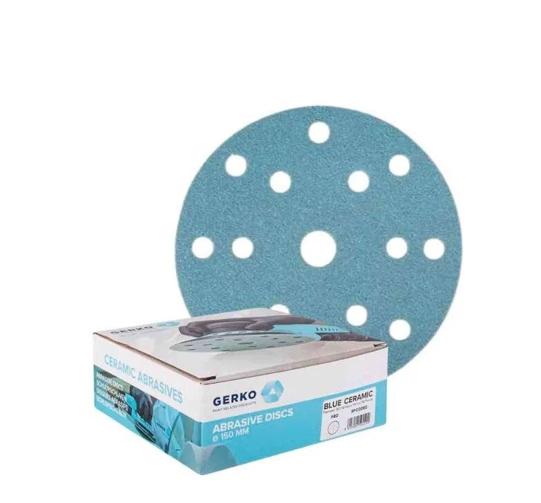 Gerko ceramic 150mm sanding discs 50pk