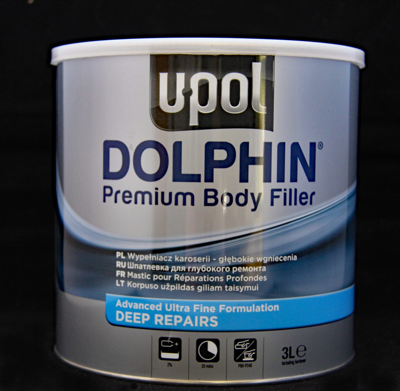 Upol dolphin deep fill body filler 3ltrs