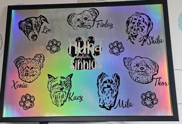 Personalisiertes Silhoutte Porträt