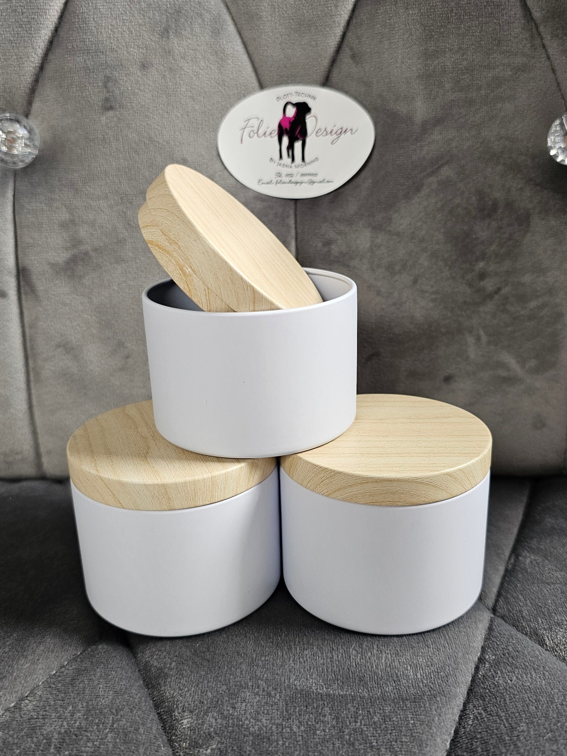 Kleine Dose mit Wunschtext