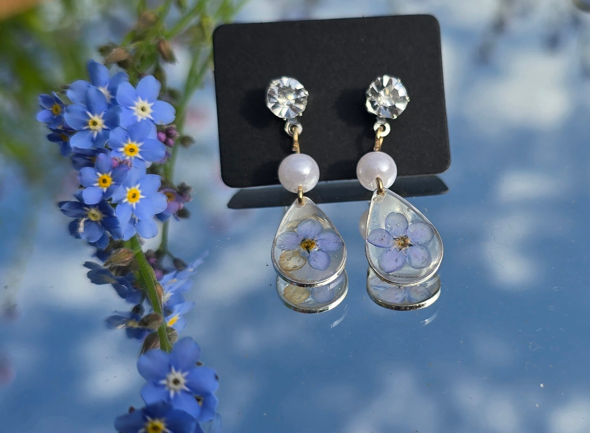 Forget me not earrings4042