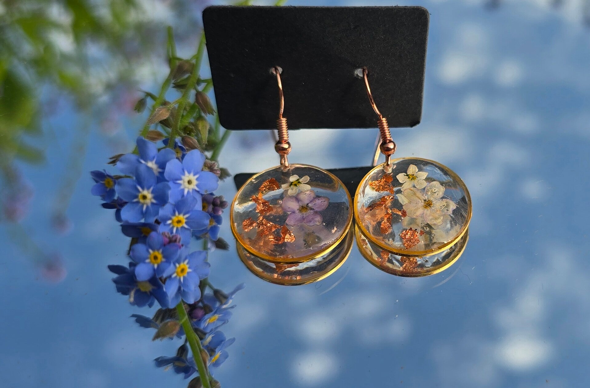 Forget me not earrings4040