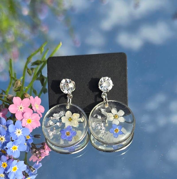 Forget me not earrings4048