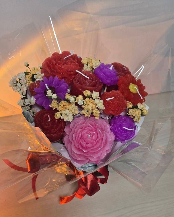 Candle flower bouquet