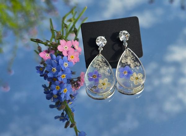 Forget me not earrings4049