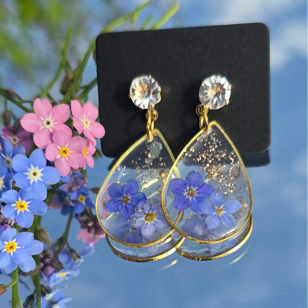 Forget me not earrings4047