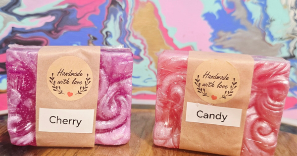 Handmade Cherry and Cotton Candy Glycerin Soap 2X