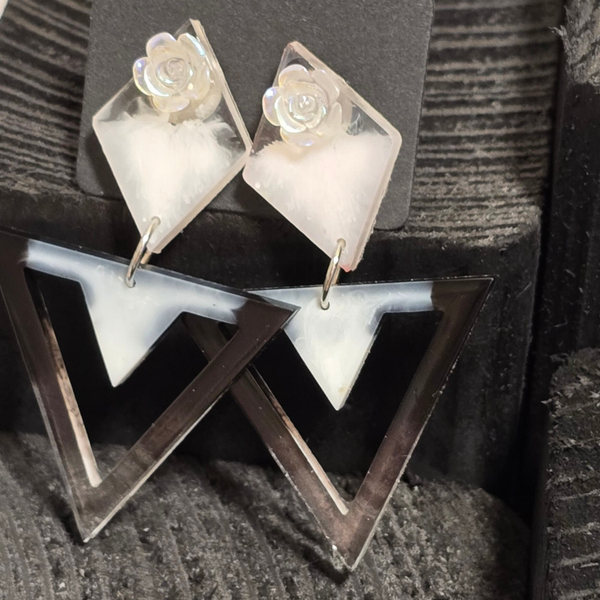 Handmade Epoxy Earrings – For the Bold. For the Brave. For You.