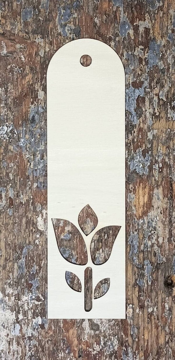 Kirjanmerkki personoitava kukka