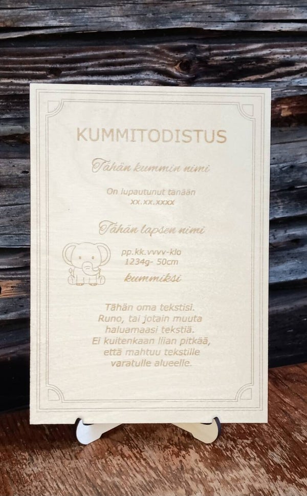 Puinen kummitodistus
