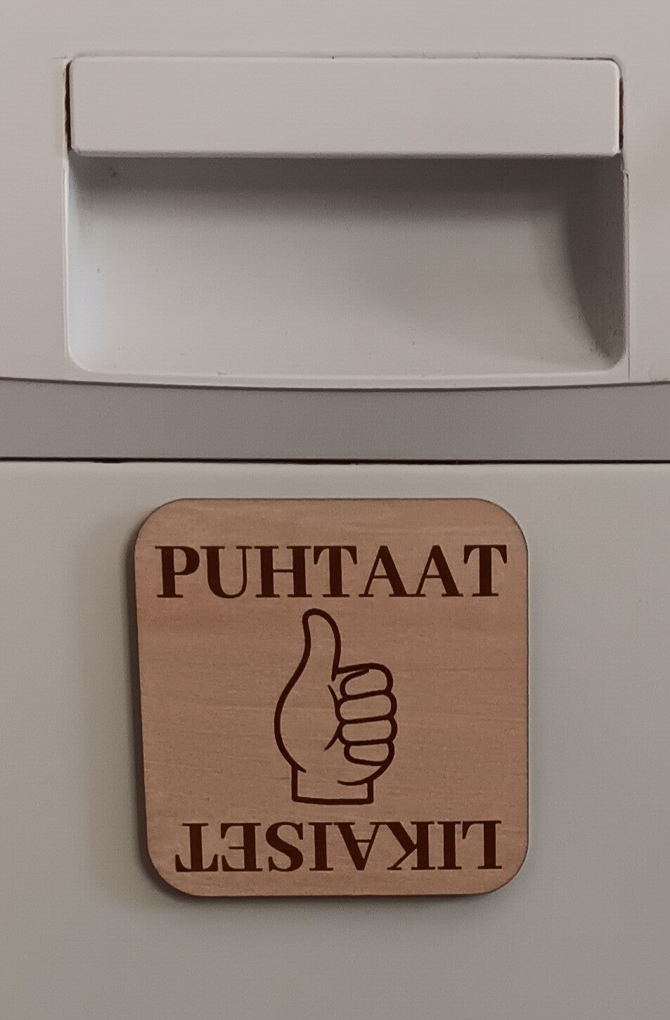 Puhtaat-Likaiset magneetti peukku neliö