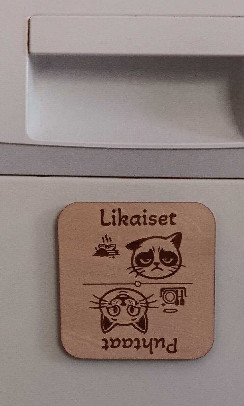 Puhtaat-Likaiset magneetti kissa neliö