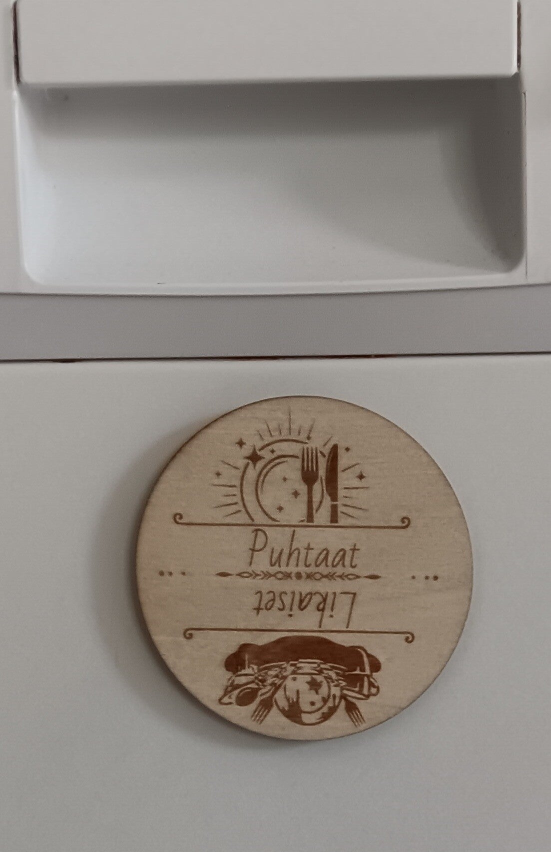 Puhtaat-Likaiset magneetti astiat pyöreä