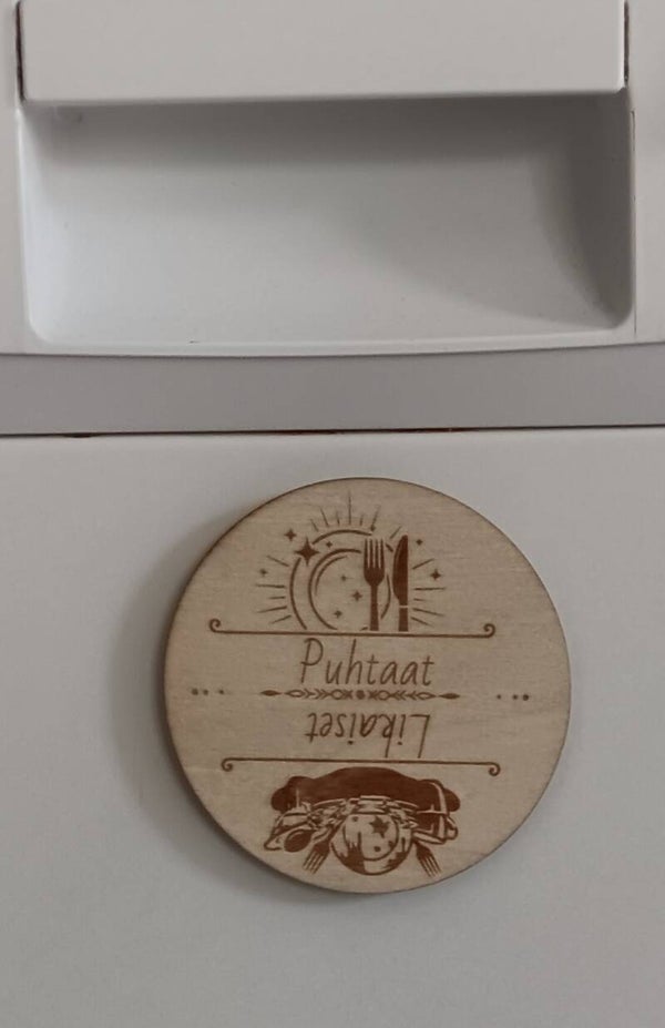 Puhtaat-Likaiset magneetti astiat pyöreä