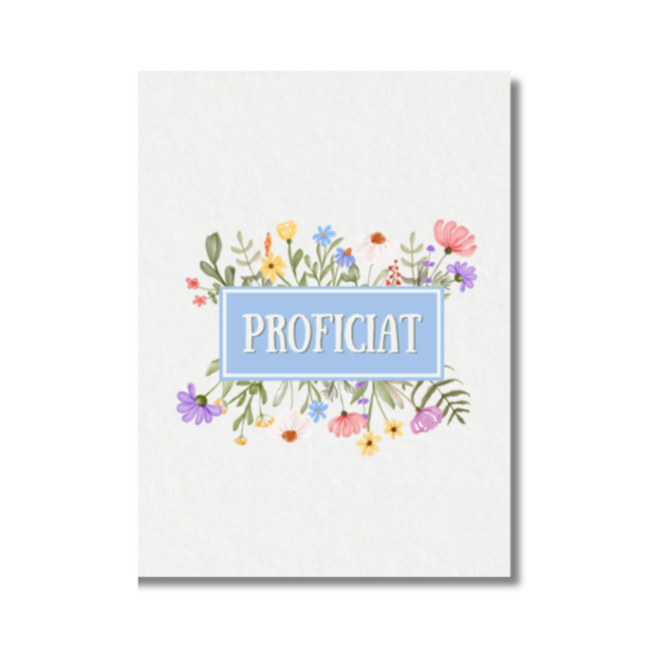 Wenskaart Proficiat