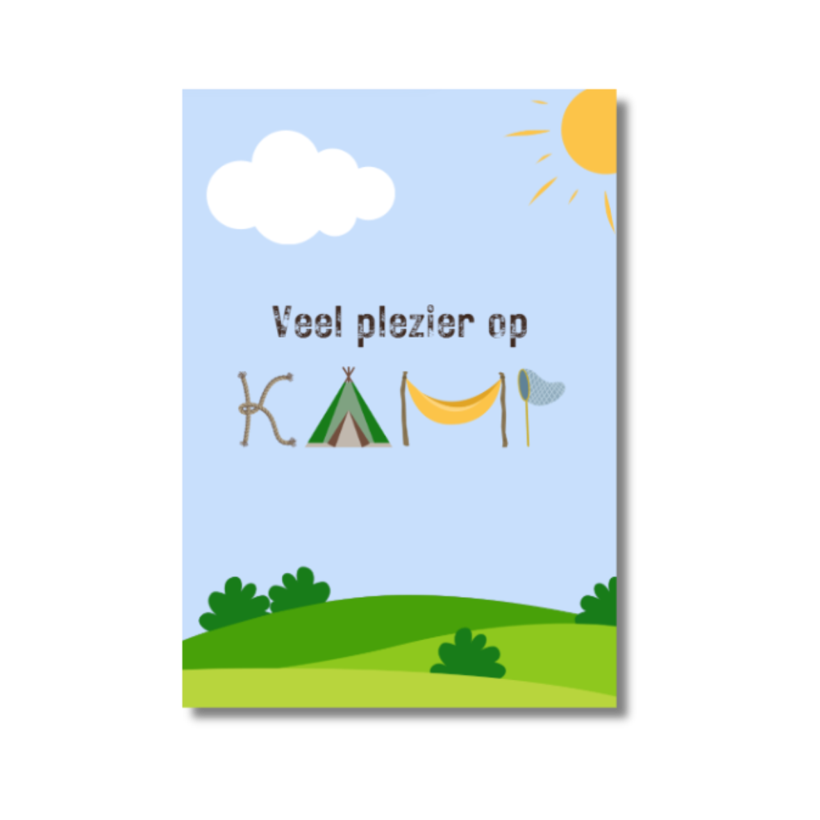 Wenskaart Op kamp