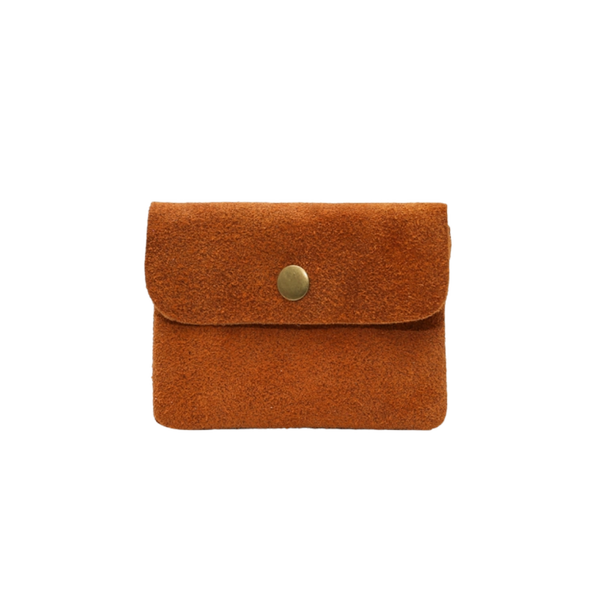 Lederen portefeuille camel