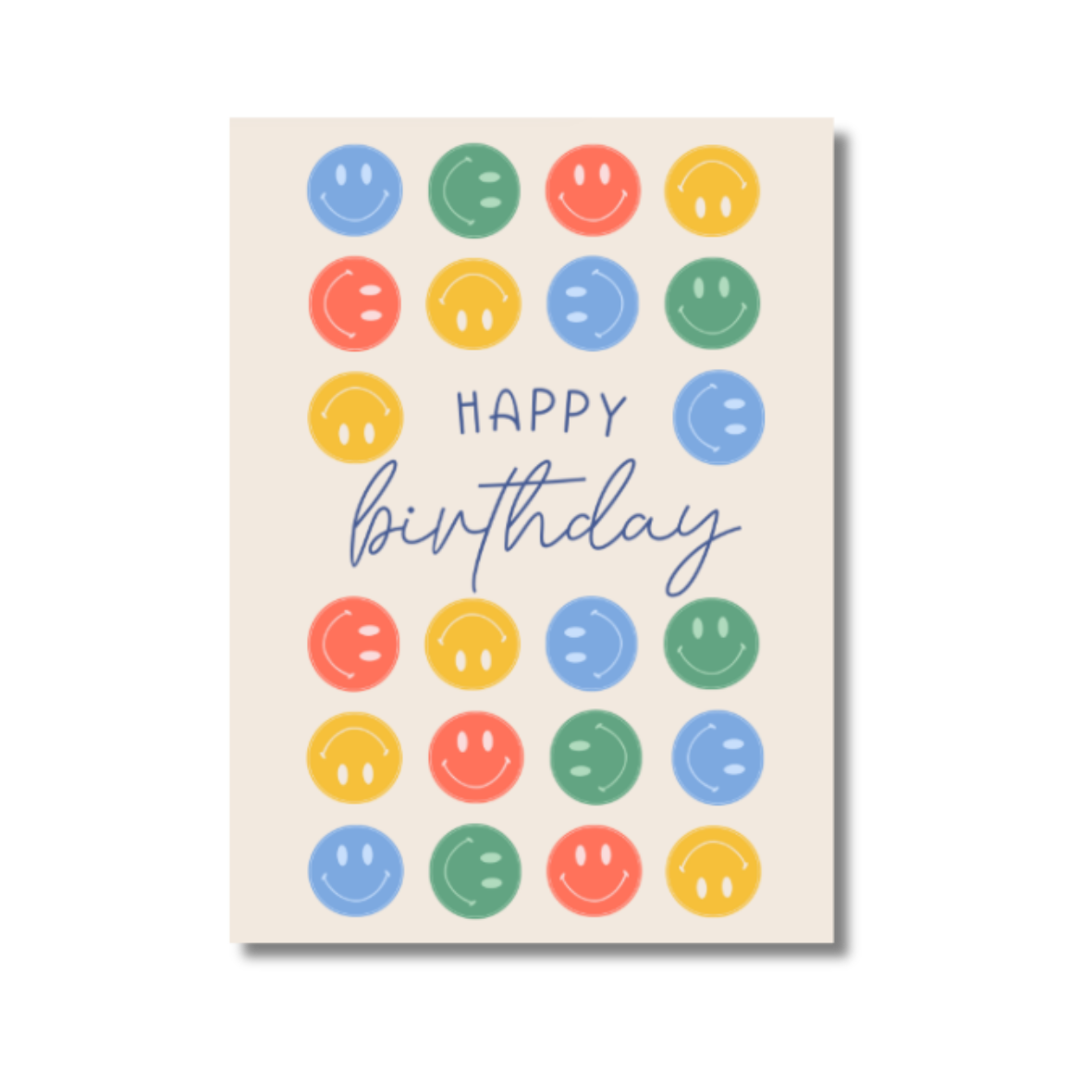 Wenskaart Birthday Smiley