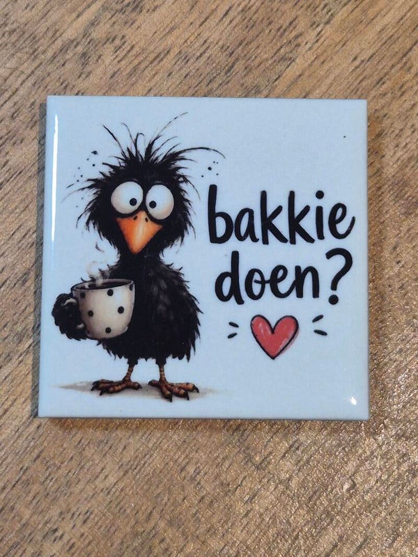 Magneet tegel | vogel bakkie doen?