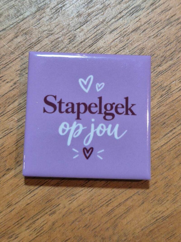 Magneet tegel | stapelgek op jou