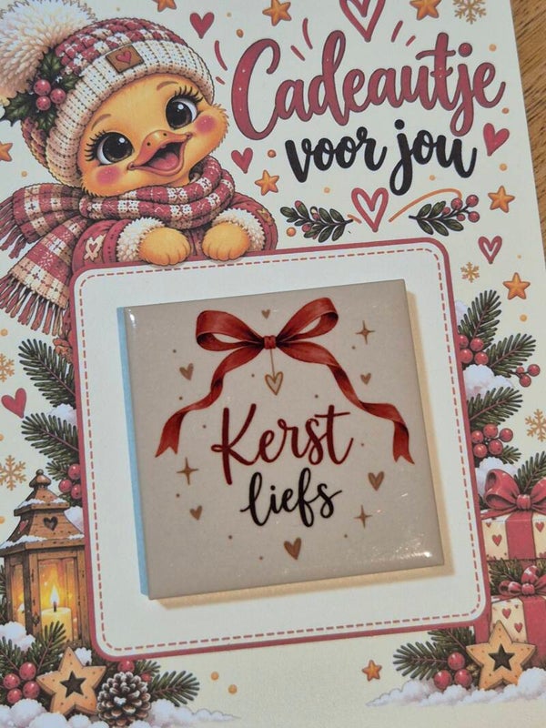 Magneet tegel | Kerst liefs